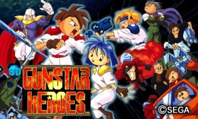 Portada oficial de 3D Gunstar Heroes  3DS