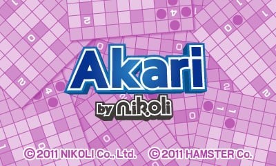 Portada oficial de Akari by Nikoli  3DS