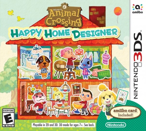 Portada oficial de Animal Crossing: Happy Home Designer  3DS