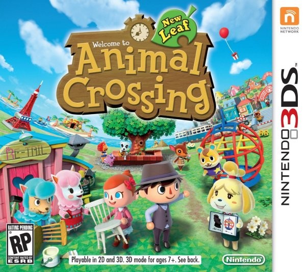 Portada oficial de Animal Crossing: New Leaf  3DS