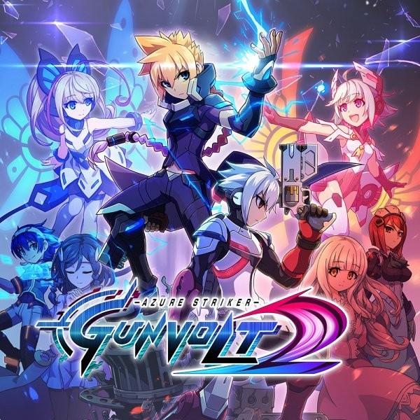 Portada oficial de Azure Striker Gunvolt 2  3DS
