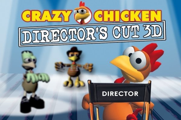 Portada oficial de Crazy Chicken: Director's Cut 3D  3DS