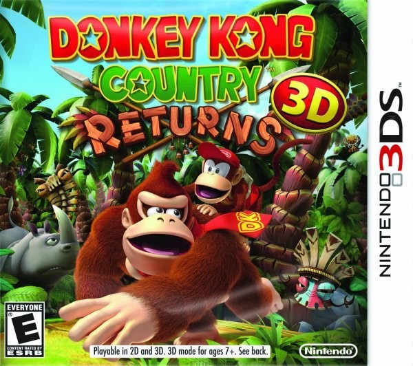 Portada oficial de Donkey Kong Country Returns 3D  3DS