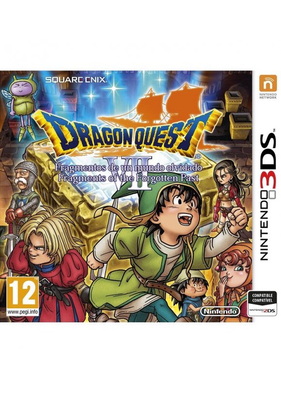 Portada oficial de Dragon Quest VII: Fragmentos de un Mundo Olvidado 3DS