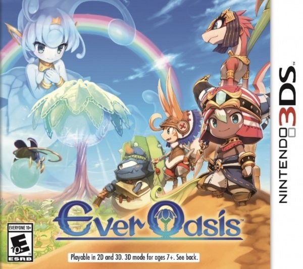 Portada oficial de Ever Oasis  3DS