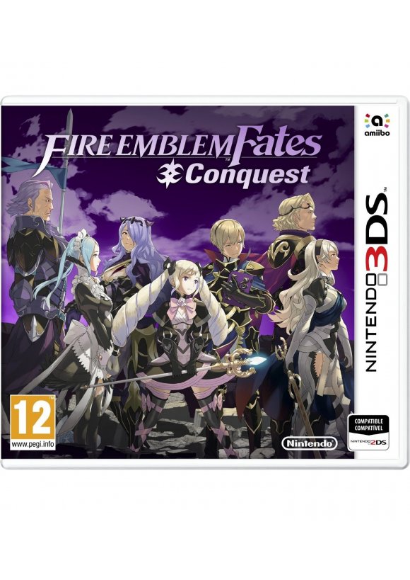 Portada oficial de Fire Emblem Fates: Conquista 3DS