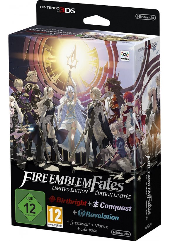 Portada oficial de Fire Emblem Fates: Revelación 3DS