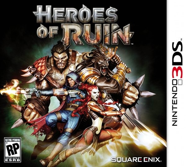 Portada oficial de Heroes of Ruin  3DS