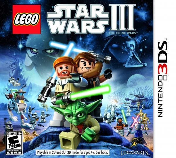 Portada oficial de LEGO Star Wars III: The Clone Wars  3DS