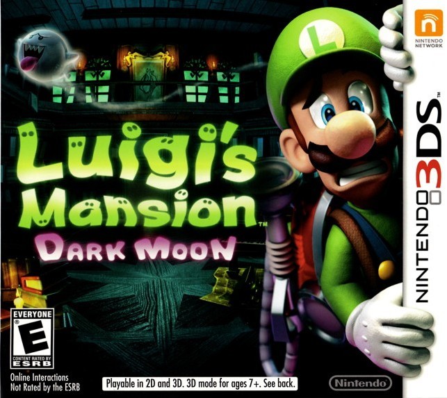 Portada oficial de Luigi's Mansion: Dark Moon  3DS