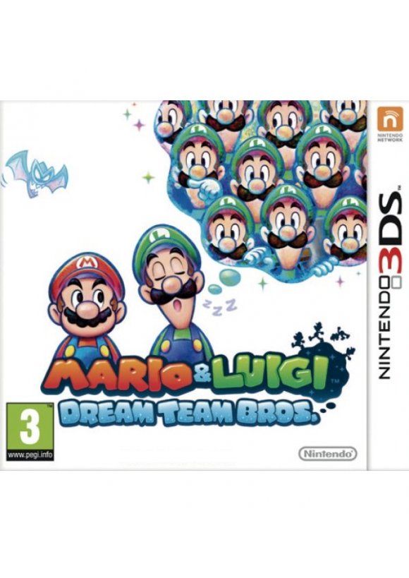 Portada oficial de Mario & Luigi Dream Team Bros 3DS