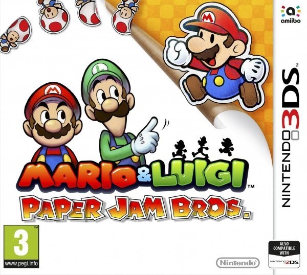 Portada oficial de Mario & Luigi: Paper Jam  3DS