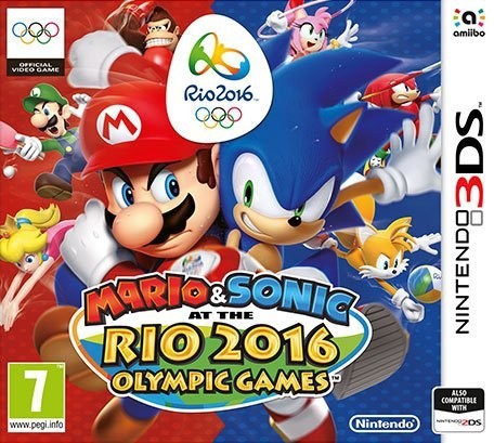 Portada oficial de Mario & Sonic at the Rio 2016 Olympic Games  3DS