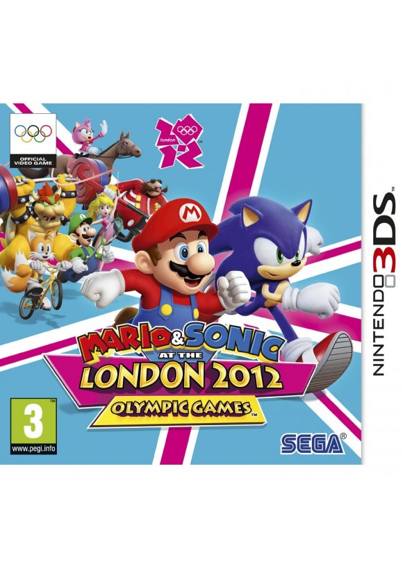 Portada oficial de Mario & Sonic en los s Olímpicos de Londres 2012 3DS