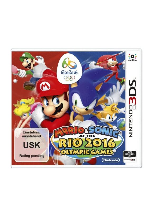 Portada oficial de Mario & Sonic en los s Olímpicos - Río 2016 3DS