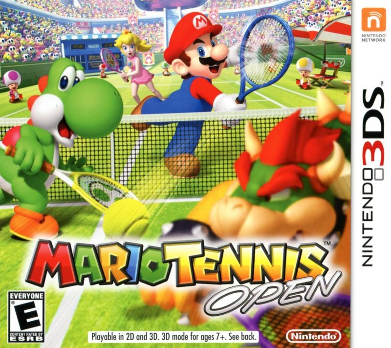 Portada oficial de Mario Tennis Open  3DS