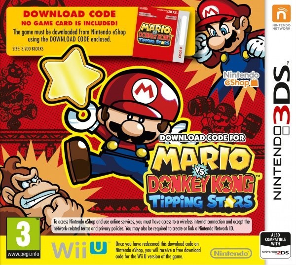 Portada oficial de Mario vs. Donkey Kong: Tipping Stars  3DS