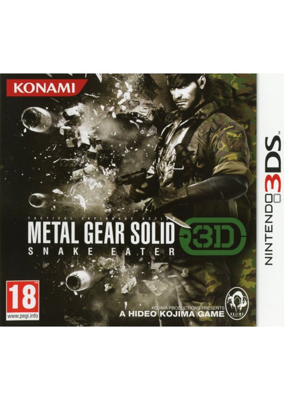Portada oficial de Metal Gear Solid 3 Snake Eater 3D 3DS
