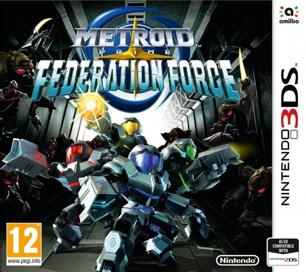 Portada oficial de Metroid Prime: Federation Force  3DS