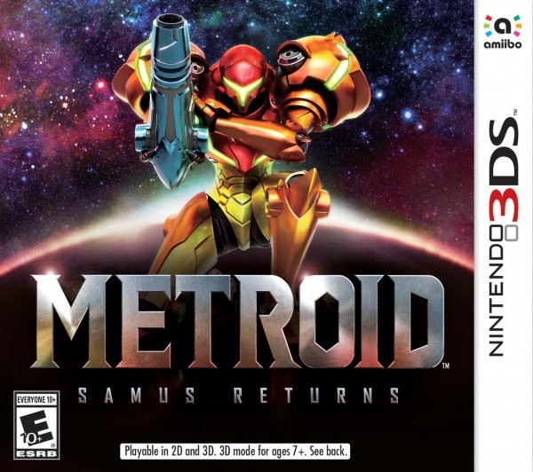 Portada oficial de Metroid: Samus Returns  3DS