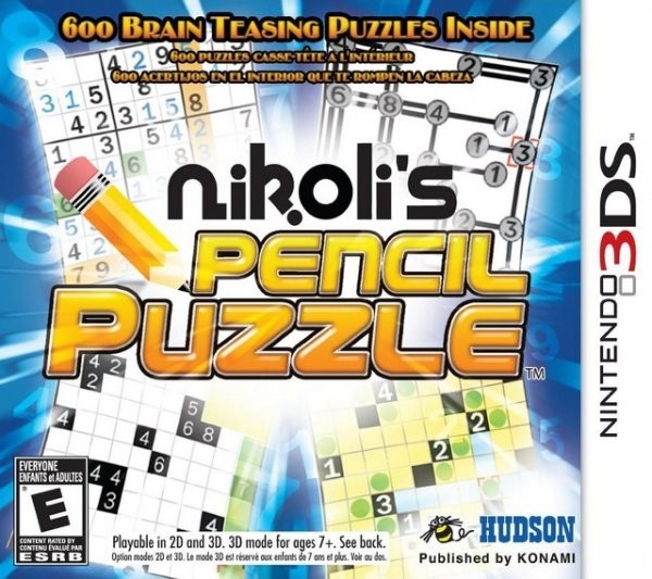 Portada oficial de Nikoli's Pencil Puzzle  3DS