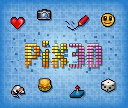 Portada oficial de PIX3D  3DS