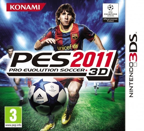 Portada oficial de Pro Evolution Soccer 2011 3D  3DS