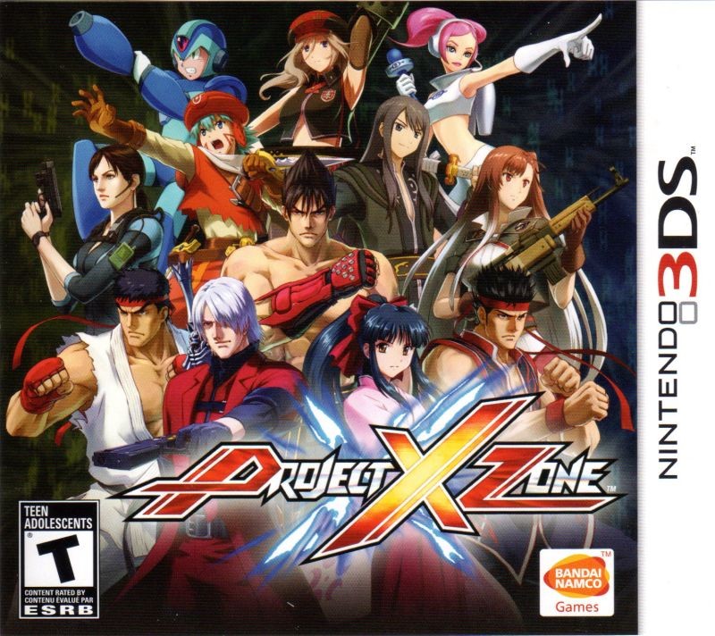 Portada oficial de Project X Zone  3DS