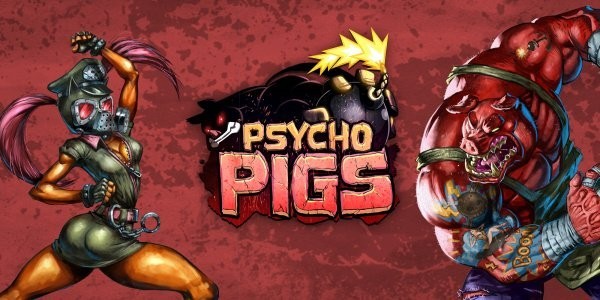 Portada oficial de Psycho Pigs  3DS