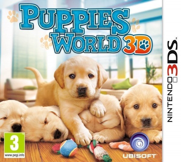 Portada oficial de Puppies World 3D  3DS
