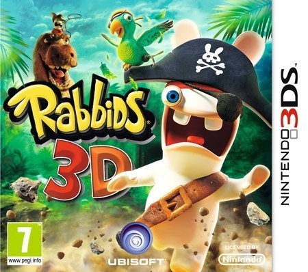 Portada oficial de Rabbids 3D  3DS