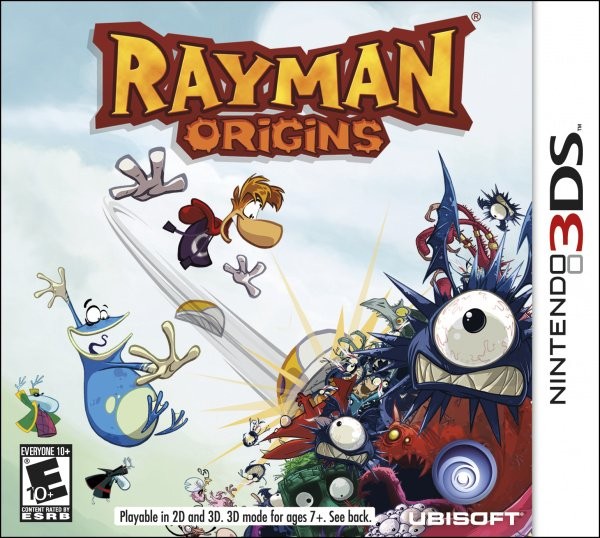 Portada oficial de Rayman Origins  3DS