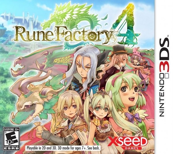 Portada oficial de Rune Factory 4  3DS