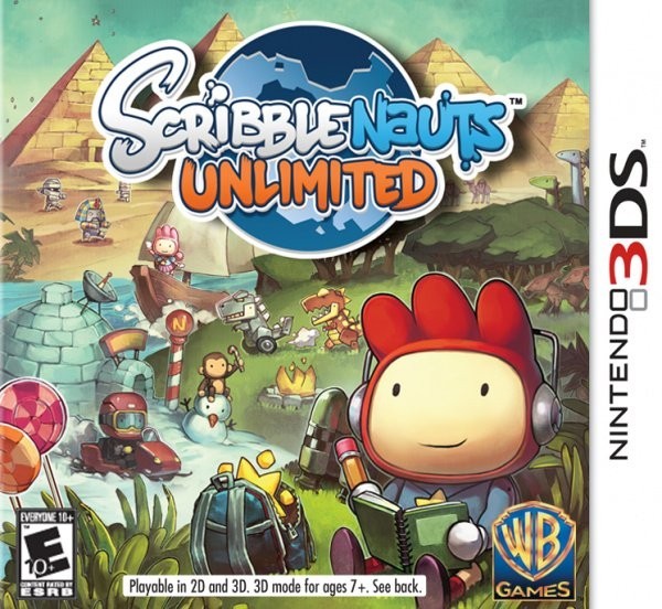 Portada oficial de Scribblenauts Unlimited  3DS