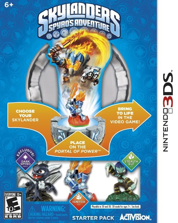 Portada oficial de Skylanders: Spyro's Adventure  3DS
