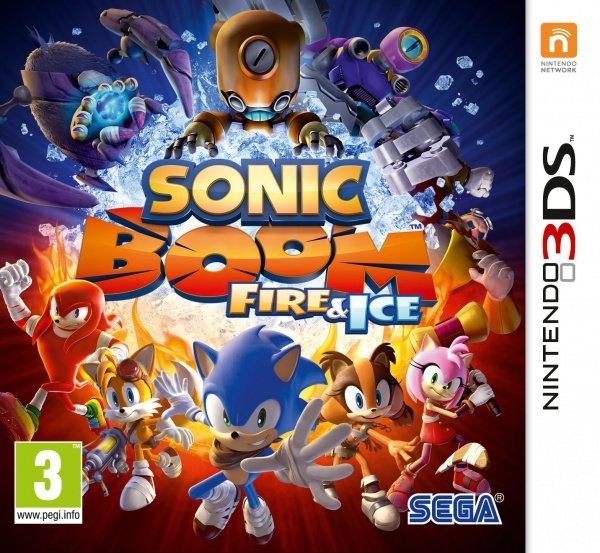Portada oficial de Sonic Boom: Fire & Ice  3DS