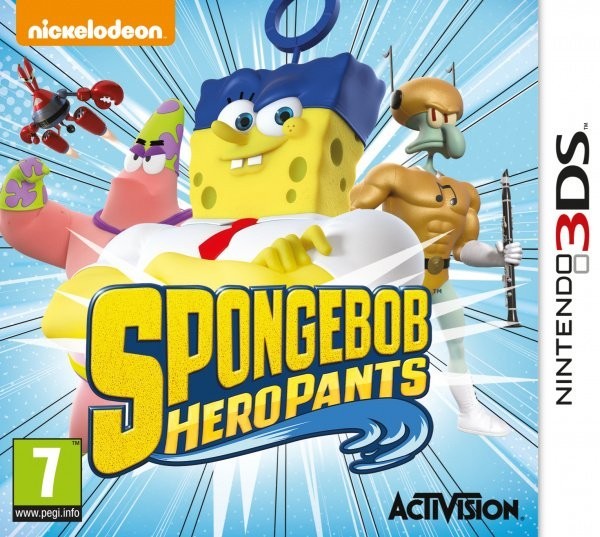Portada oficial de SpongeBob HeroPants  3DS
