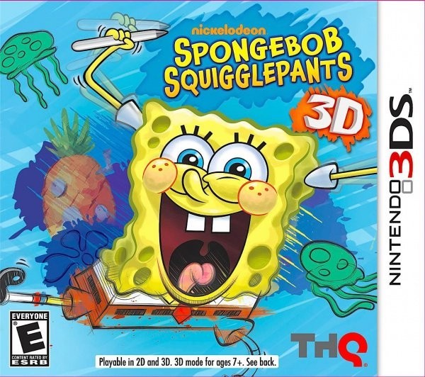 Portada oficial de SpongeBob SquigglePants 3D  3DS