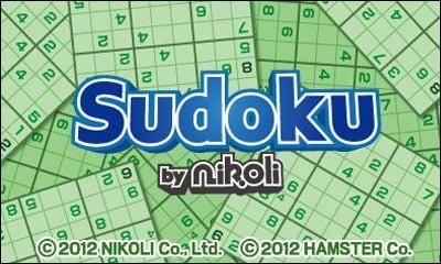 Portada oficial de Sudoku by Nikoli  3DS