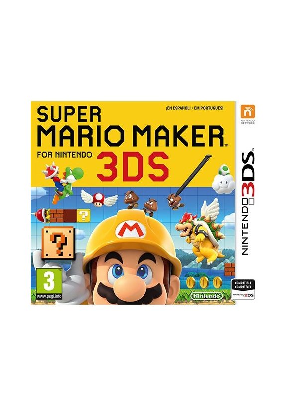 Portada oficial de Super Mario Maker for Nintendo 3DS