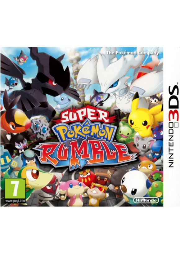 Portada oficial de Super Pokémon Rumble 3DS