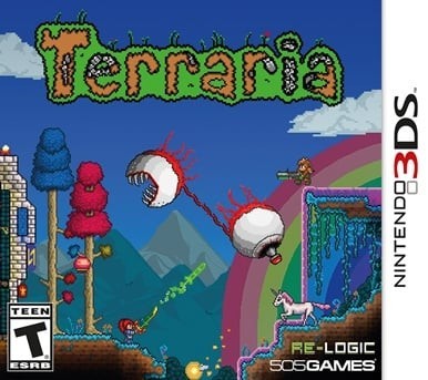 Portada oficial de Terraria  3DS