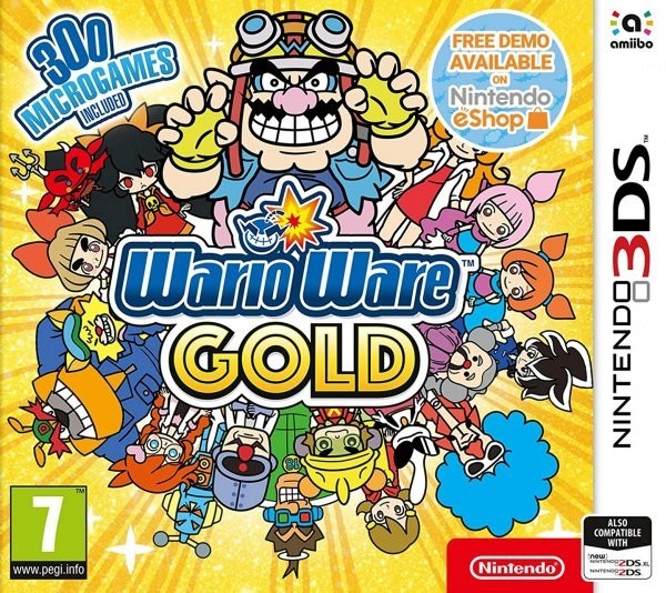 Portada oficial de WarioWare Gold  3DS
