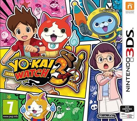 Portada oficial de Yo-Kai Watch 3  3DS