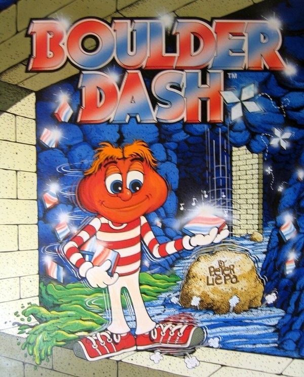 Portada oficial de Boulder Dash  C64