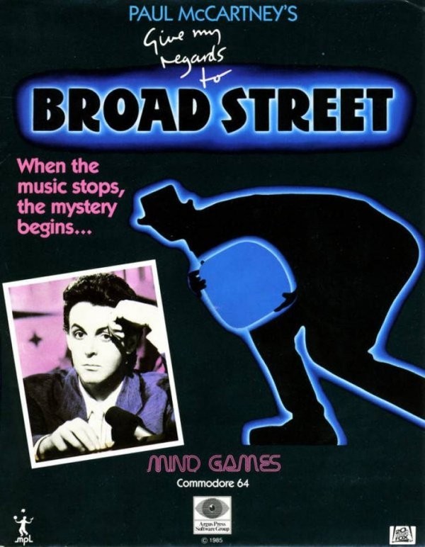 Portada oficial de Give My Regards To Broad Street  C64