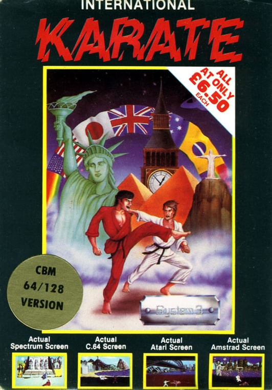Portada oficial de International Karate +  C64