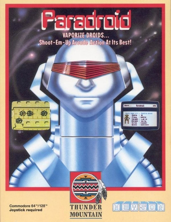 Portada oficial de Paradroid  C64