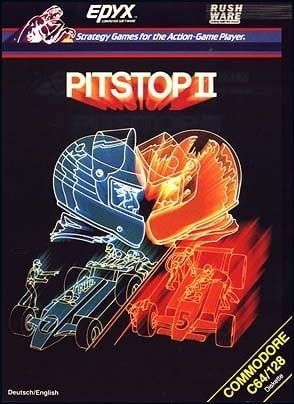 Portada oficial de Pitstop II  C64