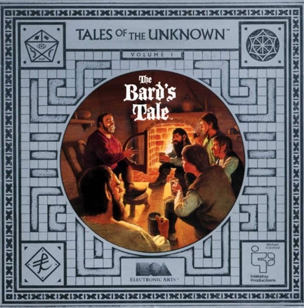 Portada oficial de The Bard's Tale  C64